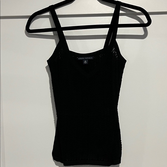 Banana Republic 2 piece Black Knit Sweater with tank top - Picture 3 of 5